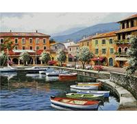 Lakeside Dock Kits de punto de cruz, 14 ct, Egipto algodón hilo 300 x 214 Stitch, 64 x 49 cm de punto de cruz Kits