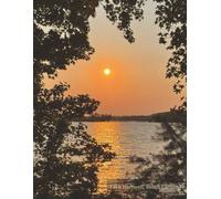 Lakeside Sunset Notebook: Lake Hartwell, South Carolina at sunset, notebook, 100 pages, 8.5x11 inches, college ruled, great for journaling studying or as a gift
