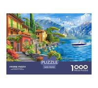 Lakeside Villa Scenery Estructura Duradera Actividad De Ocio Ideal, Apta para Mejorar Habilidades De Resolución De Problemas 70x50cm/1000pcs