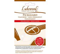 Lakewood - Golpeador/Pickguard, selbsthaftend, transparente/brillante (entfernbar, reutilizable), fabricado en Alemania