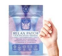 Laki Naturals Relax Patch (paquete de 8) | Ingredientes naturales a base de plantas para el estrés y la preocupación | Fórmula calmante para un mejor sueño