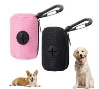 LAKJUOZ 2 Piezas Dispensador Bolsas Caca Perro Porta Bolsas Caca Perro Porta Sacos De Excrementos Soporte Para Sacos Can Portátil Dispensador De Contenedores Para Excrementos Para Exteriores