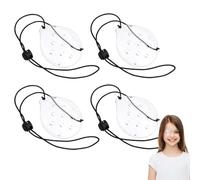 LAKJUOZ 4 Piezas Protectores Oculares Para Cataratas, Protector Ocular Después De La Cirugía, Protector Ocular Ventilado De Plástico Con Correa Ajustable,Parches Oculares