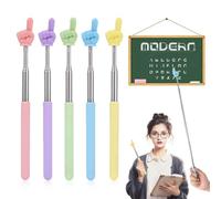 LAKJUOZ 5 Piezas Telescópica Profesores Puntero Extensible Puntero De Mano Dedo Puntero Palo Puntero Extensible De Mano Para Profesores De Escuela Primaria Y Jardín De Infancia
