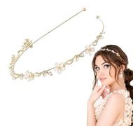 LAKJUOZ Diadema De Flores Para Niñas - Accesorio De Pelo Para Comunión, Novias Y Bodas En Oro