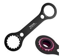 LAKJUOZ Herramienta Centerlock Negro- Llave De Pedalier Para Reparación De Bicicletas, Compatible Con Shimano Xt/Slx Y Sram Dub, Para Desmontar Pedalier Y Discos De Freno