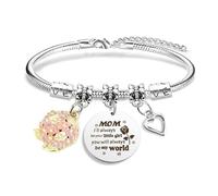LAKJUOZ Pulsera Para Mamá Pulsera Mamá Personalizada Día De La Madre Regalo Original Pulsera Mamá E Hija Regalo De Cumpleaños Para Mamá Regalo Para Mi Mamá De Navidad