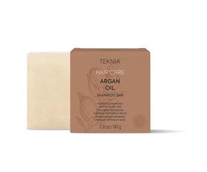 LAKME TEKNIA Champú Sólido con Aceite de Argán, 80g, para Cabello Normal a Seco, Sin Sulfatos, Fórmula Vegana