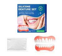LAKPYN 1 Pares Carillas Dentales, Dentadura Postiza Perfecta, Hombres, Mujeres | Dentaduras Postizas Ajustables, Dientes Postizos Temporales, Dentaduras Postizas Instantáneas