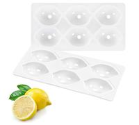 LAKPYN 1 PCS 195g silicona con forma de limón, 3D de limones, frutas para brownies, tartas de mousse, postres horneados, pasteles imón, forma de limón, molde molde de silicona para hornear(A)