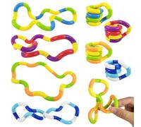 LAKPYN 4 piezas Tangle Fidget Toy, Twisty Fidget Toy Stress Relief Stim, Juguetes Sensoriales Autismo, para NiñOs y Adultos