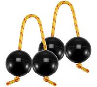 LAKPYN Bolas De Ritmo,2Pcs Bola Rítmica,Instrumento Africano Percusión Manual,Percusión De Doble Calabaza(Negro)
