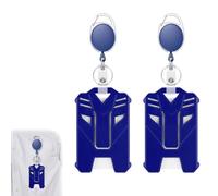 LAKPYN Paquete De 2 Soporte Retráctil Para Insignias,Llavero Resistente,Soporte Táctil Para Tarjetas De Identificación Con Carrete Retráctil De 60 Cm