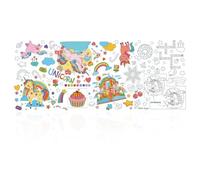 LAKPYN Póster Gigante para Colorear de Unicornio, Lámina XXL para Niños, Actividad Creativa para Cumpleaños, Tiempo Tranquilo, Decoración y Juego en Grupo uso diario uso diario