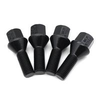 LAKUYRD Pernos De Rueda De Acero Compatible con para 1 3 5 Serie 118i 120i 125i 130 IE88 E81 E87 E91 E92 E93 4 Piezas Accesorios para Automóviles Pernos De Rueda M12X1.5 Tuercas De Rueda Pernos