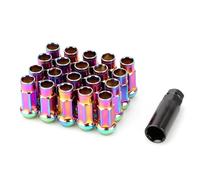 LAKUYRD Pernos De Rueda De Acero Compatible con Subaru 20 Unids/Set Acero 50mm M12 * 1,5 M12x1.25 Accesorios De Coche De Carreras Tuercas De Rueda Pernos con Llave(6,M12x1.5)
