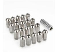 LAKUYRD Pernos De Rueda De Acero Compatible con Suzuki 20 Tuercas M12x1.25 M12x1.5 M14x1.5 M14x2 1/2-20 9/16-18 Pernos De Tuercas De Rueda Perno De Tornillo De Neumático De Cubo(0.5625-18)