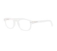 Laky - Gafas de lupa transparentes discretas rectangulares - Tamaño: Dioptría 3 - Color: Blanco - Mixto