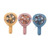 LAKYMIE 3 piezas ventilador de mano ventilador portátil pequeño ventilador prensa manual para viajes al aire libre hogar oficina