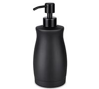 Lala Dolce Dispensador de jabón Negro Mate para encimera de Acero Inoxidable para Cocina y baño, loción para Platos de Manos (Negro Mate, 390 ml/10 onzas)
