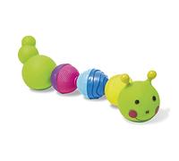 Lalaboom - Bath Toy - Caterpillar and Beads to Assemble - Preschool Toy - Montessori Learning Toy for Babies and Children from 10 Months to 4 Years Old - BL500, 8 Pieces, Multicolor