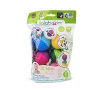 Lalaboom - Preschool Educational Beads - Montessori Shapes and Colors Construction Game and Learning Toy for Babies and Children from 10 Months to 4 Years Old - BL100, 12 Pieces