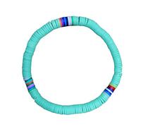 LALADEFIEE 1 Pulsera De Cuerda Hecha A Mano De Arcilla Polimérica Con De Para Parejas