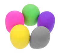 LALADEFIEE 10 Fundas de Esponja para Micrófono Gruesas en Varios Colores, Protectores Prácticos y Adaptables para Micrófonos en Salas de Conferencias y Ktv