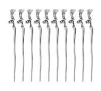 LALADEFIEE 10 horquillas asiáticas: accesorios tradicionales chinos para recogidos de mujer - Palillos metálicos con formas geométricas irregulares - Accesorios para disfraces asiáticos