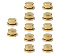 LALADEFIEE 10 Piezas de Accesorios para Cojinetes de Uñas en Cobre Dorado Rotación Rápida para Decoración de Arte de Uñas DIY Herramientas de Materiales para Manicura Creativas