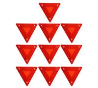 LALADEFIEE 10 Piezas Kit de Triángulos Reflectantes para Vehículos Señal de Advertencia y Resistente al Calor para Coches Camiones y Remolques Alta Visibilidad para Seguridad Vial