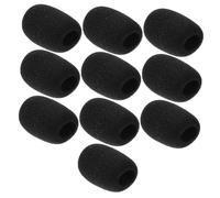 LALADEFIEE 10 Protectores De Micrófono De Esponja, Cubiertas Para Micrófono De Solapa, Reducen Ruido y Salpicaduras, Ideales Para Conferencias y Eventos