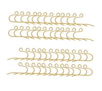 LALADEFIEE 100 piezas Accesorios para Pendientes DIY Ganchos de Acero Inoxidable Dorados para Mujer Partes Simples para Colgantes y Pendientes Elegantes