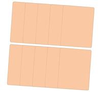 LALADEFIEE 10piezas Piel De Práctica De Maquillaje De Silicona Reutilizable Grosor Para Principiantes y Técnicas De Maquillaje Doble Cara y Segura Para Uso Artístico