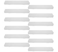 LALADEFIEE 12 Piezas Caja Transparente para Palillos y Tenedores Portátil Estuche con Tapa para Utensilios Organizador Compacto y Prueba de Polvo para Viajes Escuela y Camping Almacenamiento