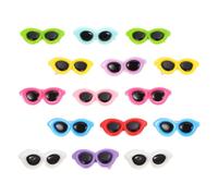LALADEFIEE 15 Horquillas Pelo de Perro y Gato Diseño de Lentes, Material Plástico Resistente para Fijar y Mantener el Estilo del Pelo Ocasión Color Aleatorio