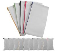 LALADEFIEE 15 Piezas Estuche para Lápices Transferencia de Lienzo en Blanco | Cremallera, Portátil, para Hotel y Camping, Color Mixto Color Aleatorio