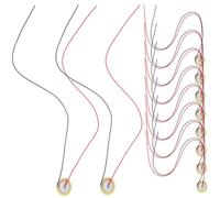 LALADEFIEE 15piezas Transductor Piezoeléctrico Para Guitarra Captador Acústico De Rendimiento Cable De Accesorio Para Instrumentos De Cuerda Mejora El Sonido y Detalles Musicales