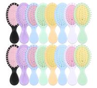 LALADEFIEE 16 Piezas Cepillo Desenredante de Viaje Mini con Cojín Masajeador Diseño Portátil Cepillo para Cabello Húmedo y Seco Masaje Cómodo para Cabelludo para Uso Diario y Viaje