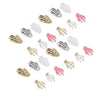 LALADEFIEE 1bolsa Encanto De Uñas De Halloween Adornos De Calavera y Palma Metálica Para Decoración De Uñas Accesorios Originales Para Manicura Festiva