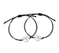 LALADEFIEE 1Par Electrocardiograma de Inoxidable y Joyería del Mujeres y Niñas Especial Amigas