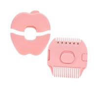 LALADEFIEE 2 1 Cortapelos Para Niños Peine De Afeitar Recortadora De Flequillo Accesorios De Corte De Pelo Tijeras De Peluqueria Peine De Corte De Pelo De Bebé Cortapelos 2 En 1 Metal Rosa