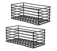 LALADEFIEE 2 cestas para bolsitas de té: contenedor para condimentos, organizador de café, contenedor para refrigerios, portacorreo, para billetera, cesta para cremas para cocina y restaurante.