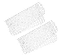 LALADEFIEE 2 Piezas Alfombrilla de Desagüe para Fregadero de Cocina de Pvc Cuadrada 28x28 Cm Antideslizante Secado de Platos y Preparación de Alimentos