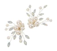 LALADEFIEE 2 Piezas Clips para Zapatos de Novia con Perlas y Decoración Desmontable para Tacones de Fiesta y Damas de Honor Adornos para Calzado de Boda