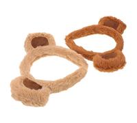 LALADEFIEE 2 Piezas Diadema Orejas de Oso Linda Diadema de Fiesta Orejas de Oso para Cosplay Tocado para Niña Suave y Peludo para Disfraces de Vida Silvestre