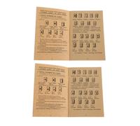 LALADEFIEE 2 Piezas Guía de Mahjong Libro de Mahjong Chino en Papel Guía para Principiantes y Profesional para Aprendizaje en Reuniones Sociales Aficionados y Principiantes