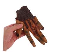 LALADEFIEE 2 Piezas Halloween Decoración Manos Falsas Realistas Prop Disfraces Terroríficos Accesorios Fiesta Temática Cosplay Zombie