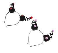 LALADEFIEE 2 Piezas Halloween Eyeball Headband Set Elastic Monster Eye Headdress For Party Lightweight Funny Hair Hoop Costume Accessory