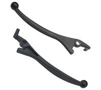 LALADEFIEE 2 Piezas Maneta de Freno de Disco, Aluminio Negro | Montaje, Tacto Texturizado Antideslizante, Uso en Lluvia y Ciudad, Juego Izquierdo y Derecho